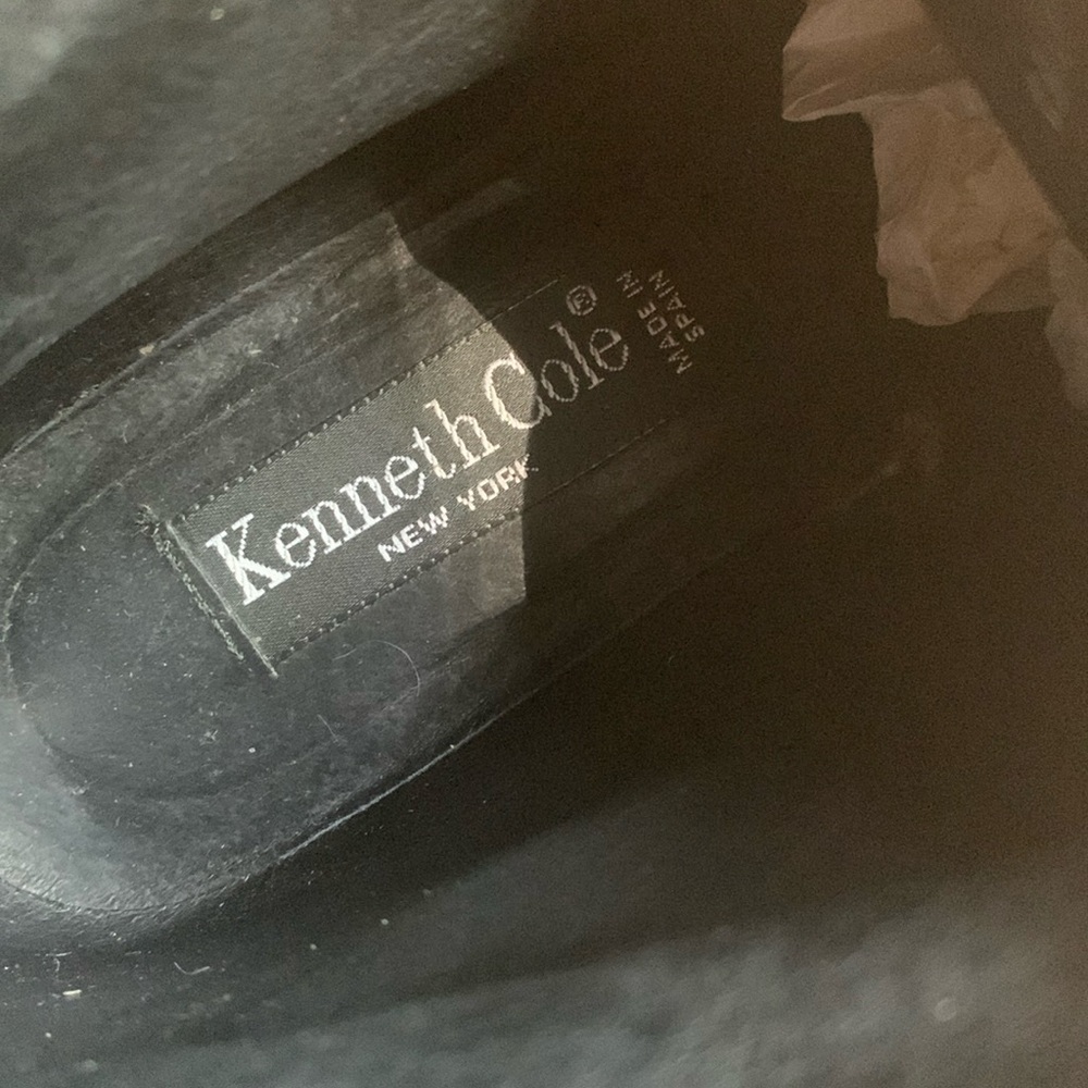 Kenneth Cole Black leather lace up Boots - Picture 9 of 15
